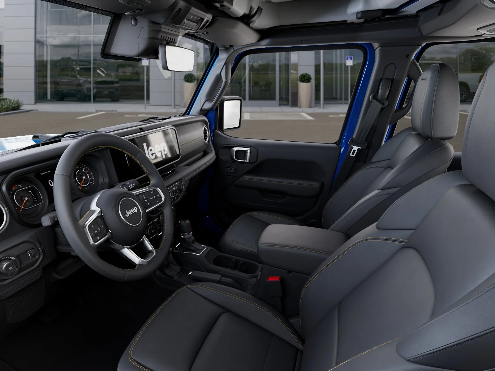 New 2026 Hydro Blue Pearl-Coat Exterior Paint Jeep Sahara image 48