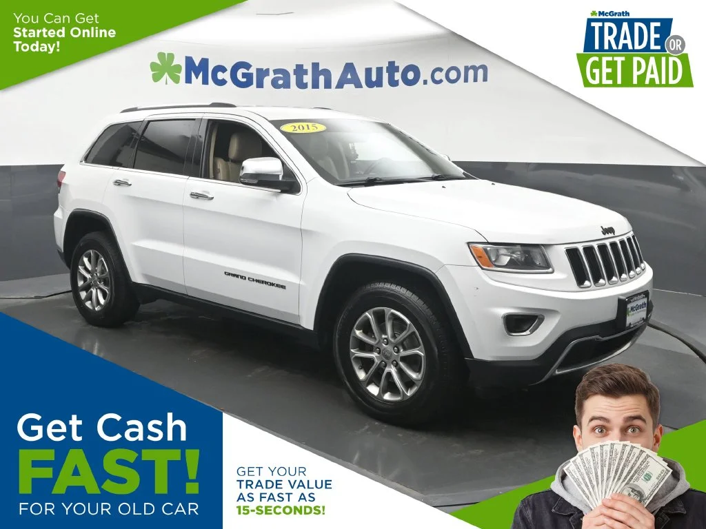 Used 2015 White Jeep Limited image 1