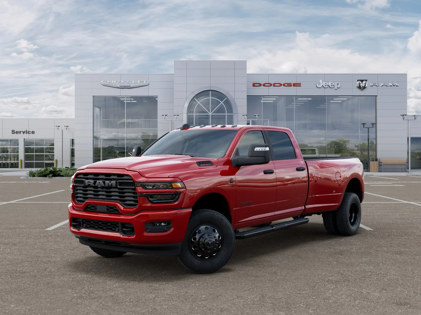 New 2026 Flame Red Clear-Coat Exterior Paint RAM Big Horn image 29