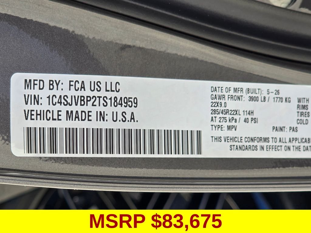 New 2026 Baltic-Gray Metallic Clear-Coat Exterior Paint Jeep Limited Reserve image 42