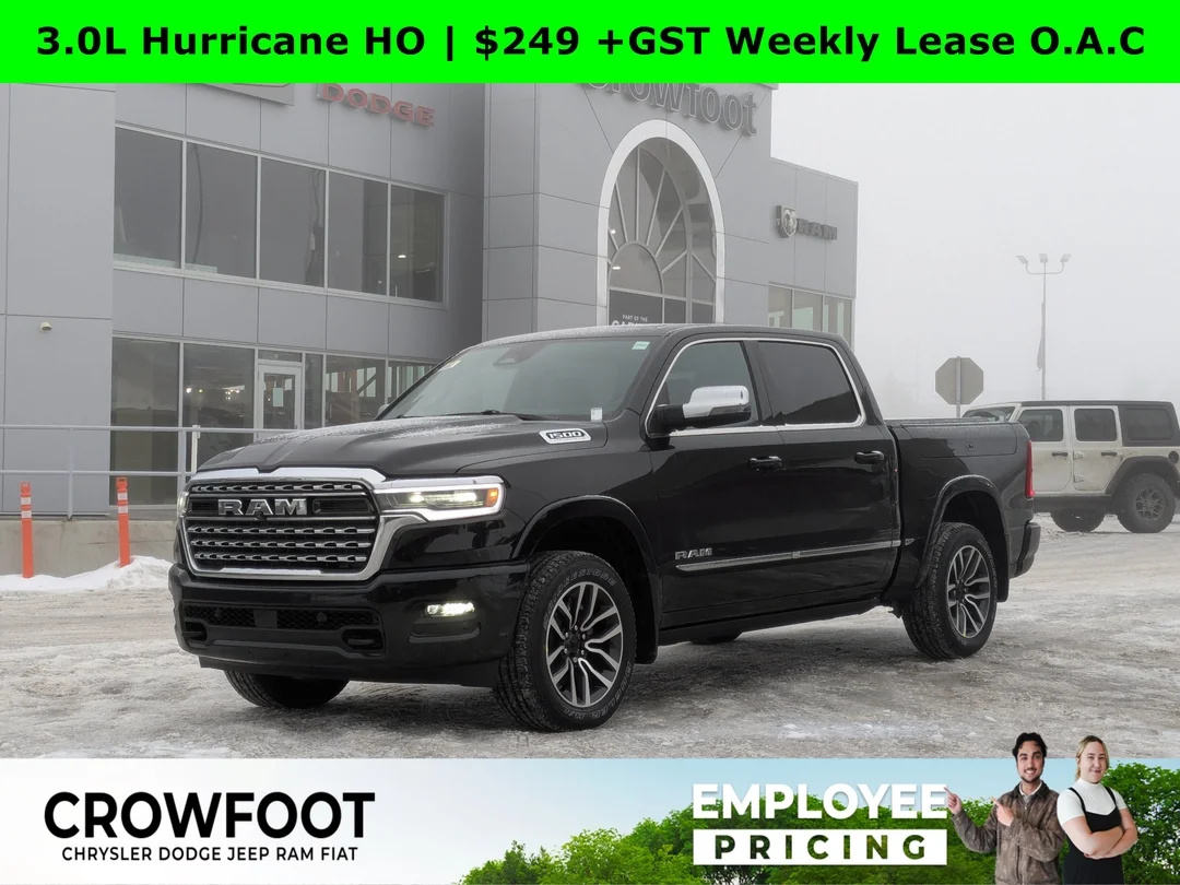 New 2026 Black RAM Limited - - Pano Sunroof - Heads Up Display - Rambox Cargo & More! image 1