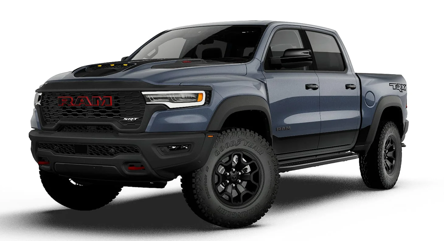 New 2027 Forged Blue Metallic Paint RAM TRX SRT image 1