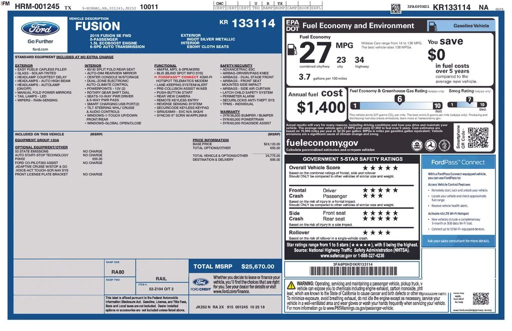 Used 2019 Silver Ford SE image 11