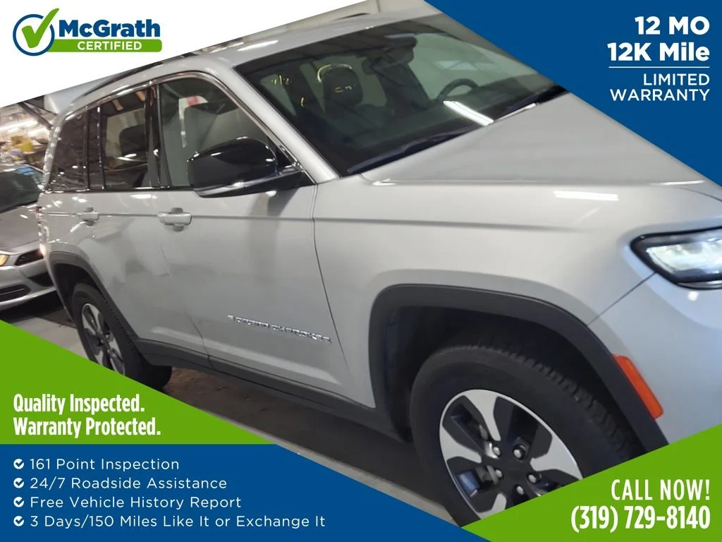Certified Used 2024 Silver Jeep 4xe image 1