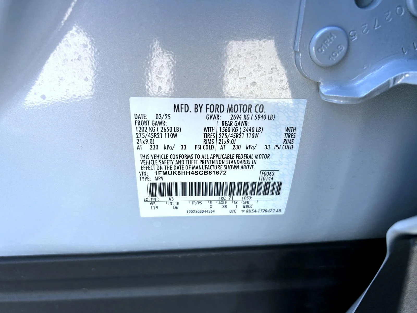 Used 2025 White Ford Platinum image 27