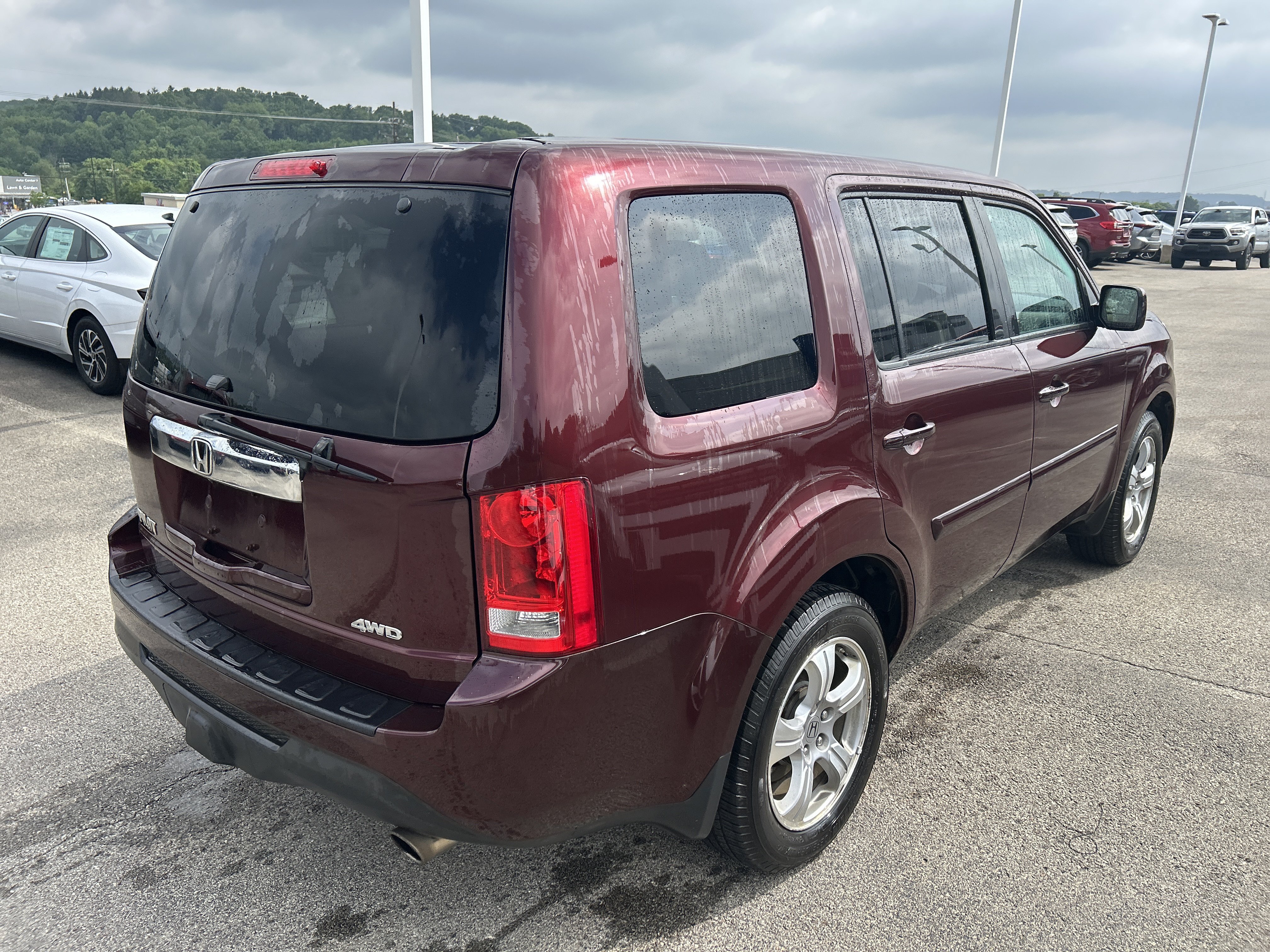 Used 2014 Dark Cherry Pearl Honda EX image 4