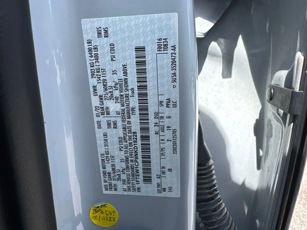 Used 2022 White Metallic Ford XL image 14