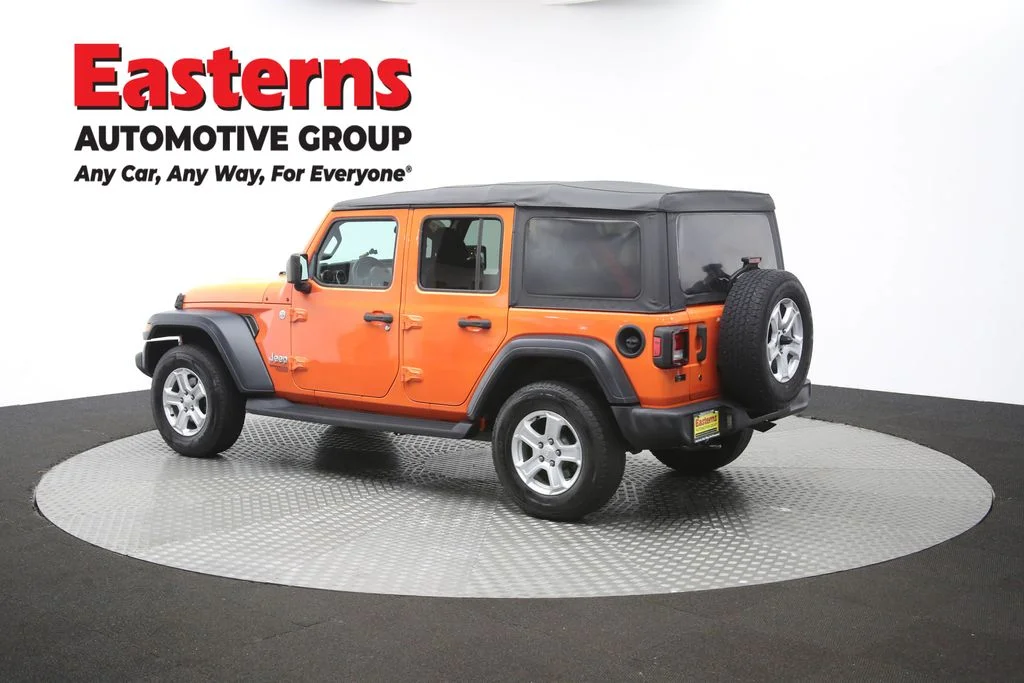 Used 2018 Orange Jeep Unlimited Sport S image 61