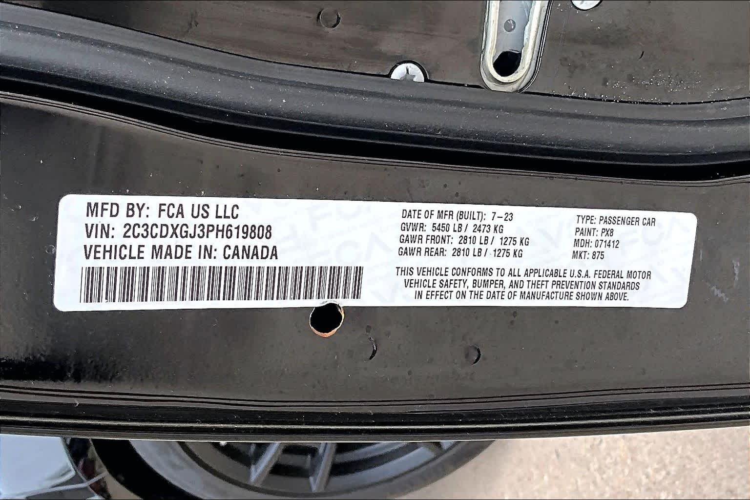 Used 2023 Pitch Black Clearcoat Dodge Scat Pack image 66