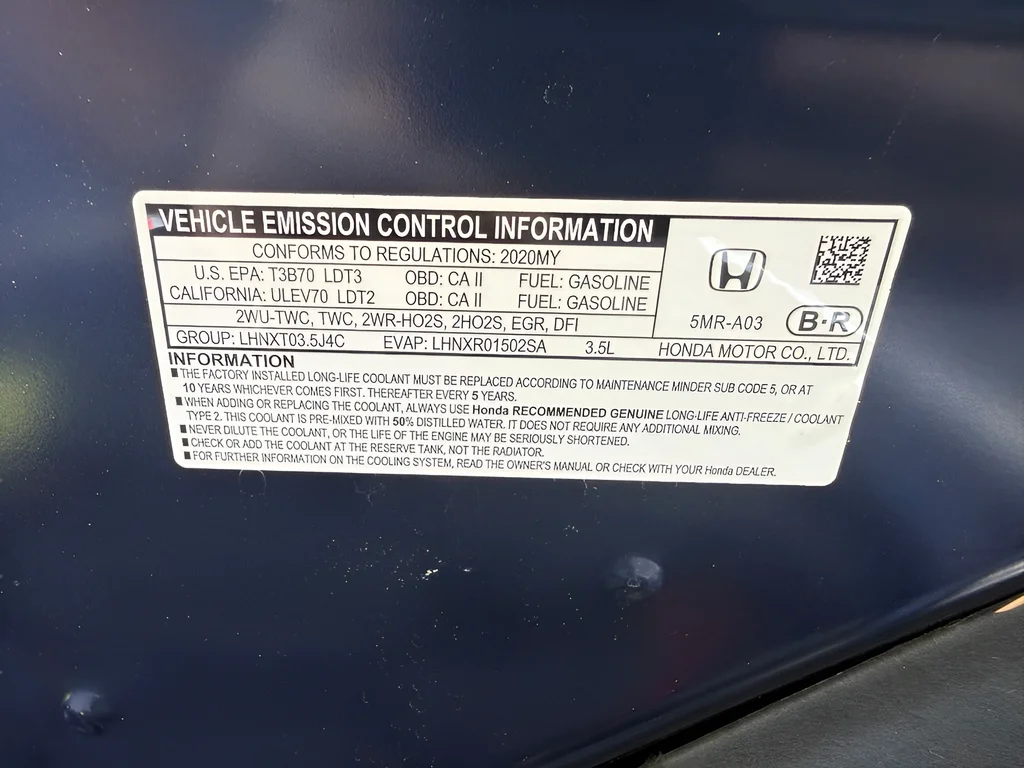 Certified Used 2020 Crystal Black Pearl Honda EX-L image 39