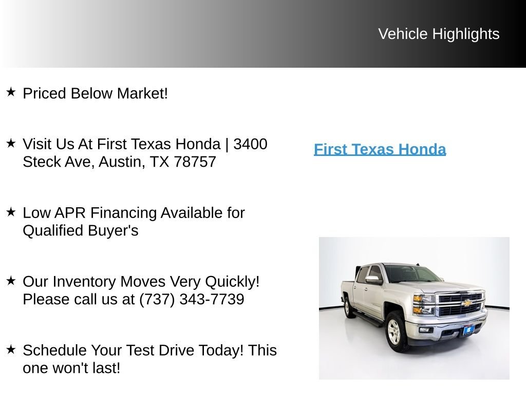 Used 2014 Silver Ice Metallic Chevrolet LTZ image 10