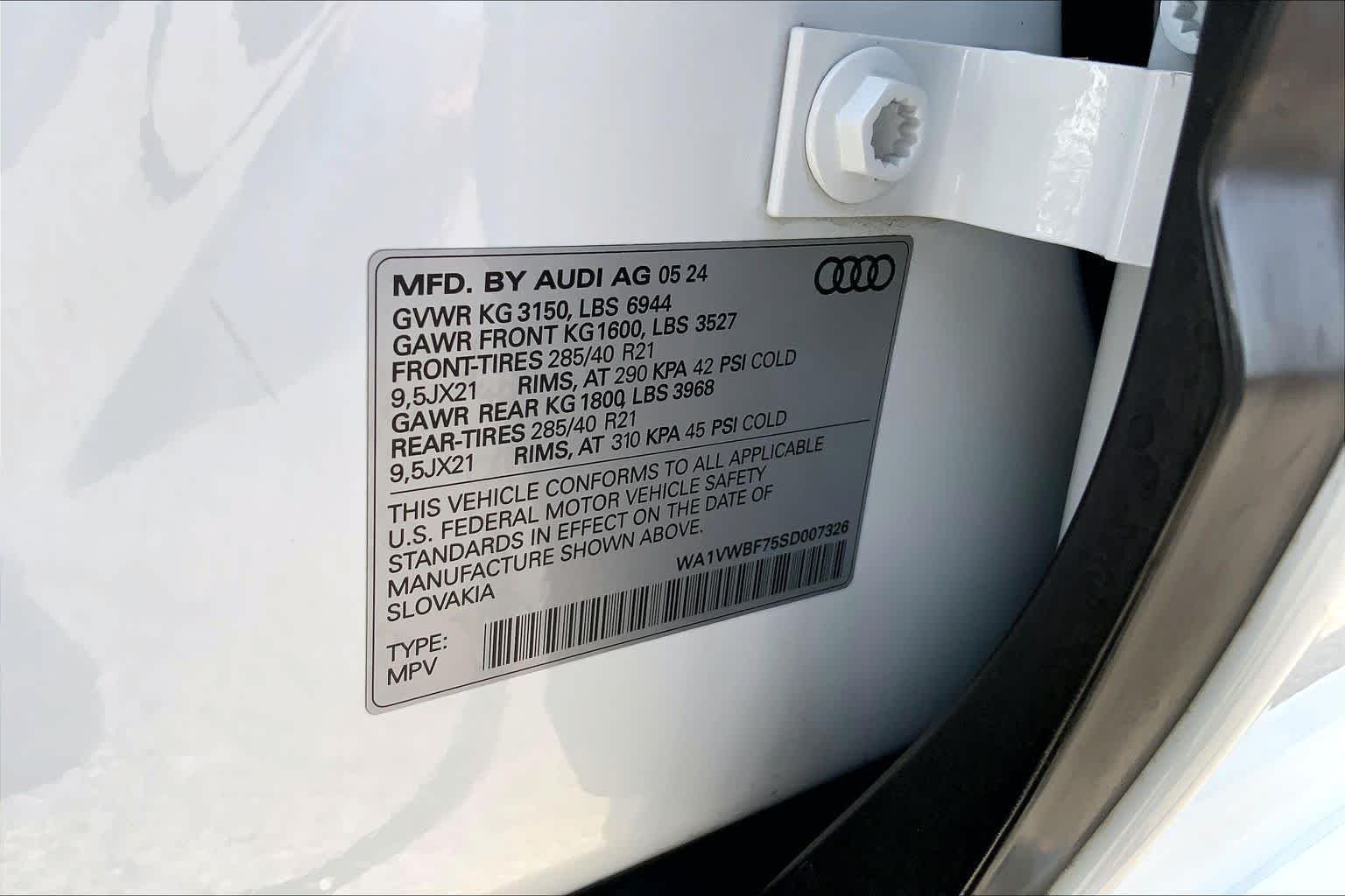Used 2025 Glacier White Metallic Audi Prestige image 37