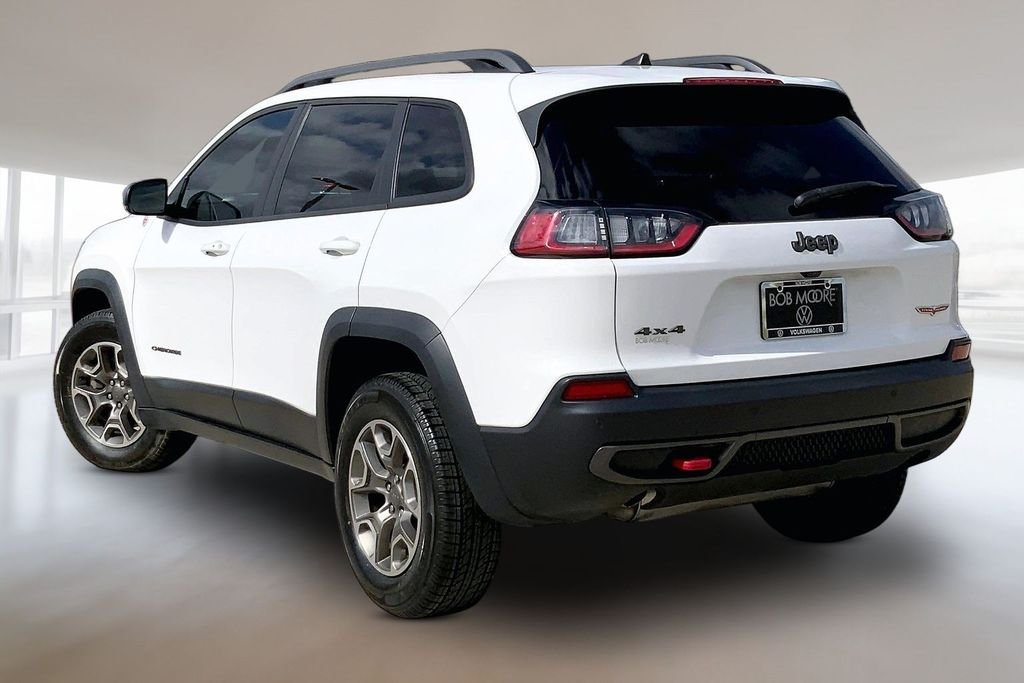 Used 2020 Bright White Clearcoat Jeep Trailhawk image 12
