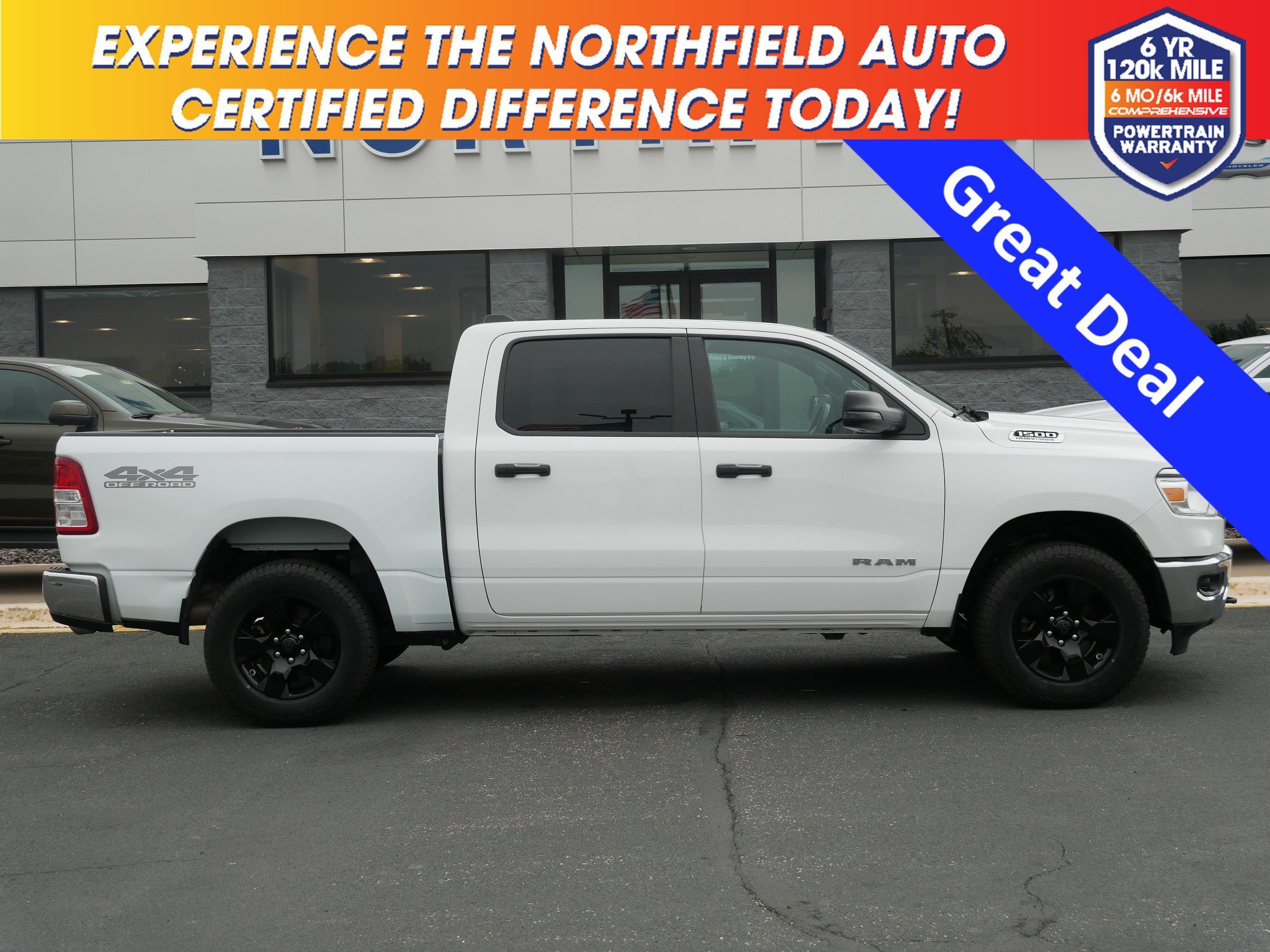 Used 2024 Bright White Clearcoat Ram Big Horn image 1