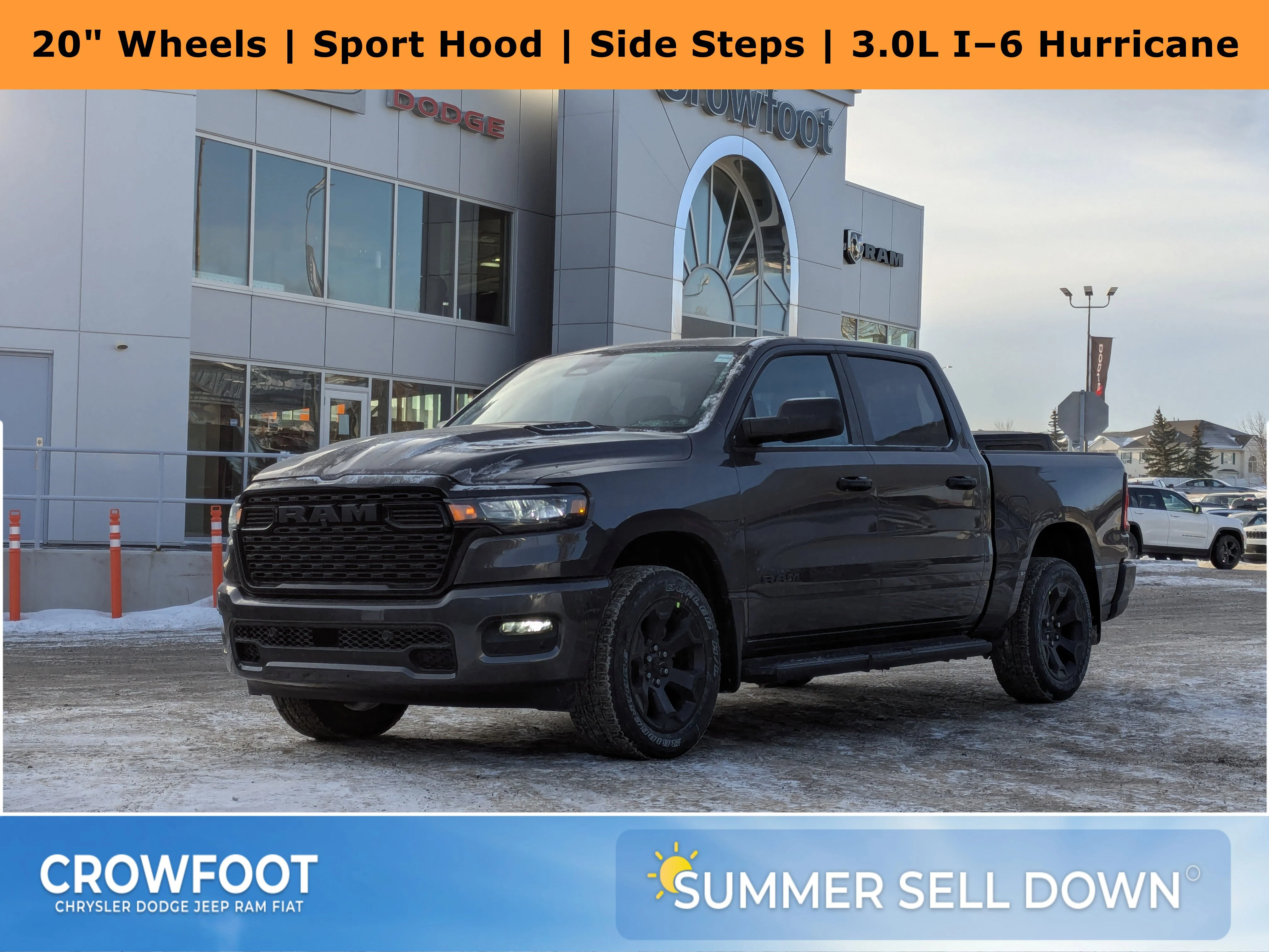 New 2026 Grey RAM Express - - Hurricane Turbo - Sport Hood - Black Side Steps - Remote Start & tons more! image 1