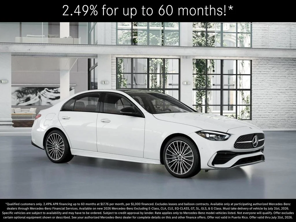 New 2026 Polar White Mercedes-Benz C 300 image 12