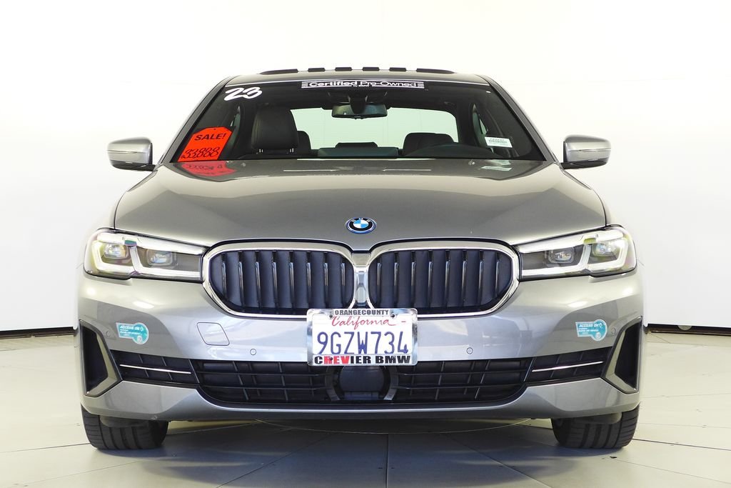 Certified Used 2023 Skyscraper Gray Metallic BMW 530e iPerformance image 3