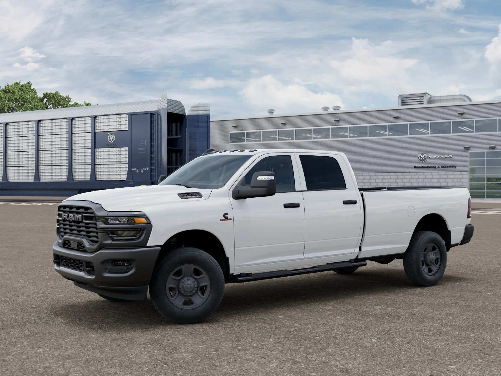 New 2026 Bright White Clear-Coat Exterior Paint RAM Tradesman image 1