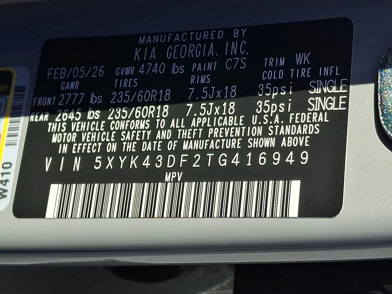 New 2026 Wolf Gray Kia SX image 14