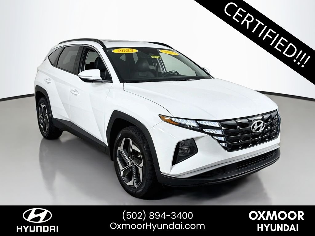 Certified Used 2023 Serenity White Pearl Hyundai SEL image 1