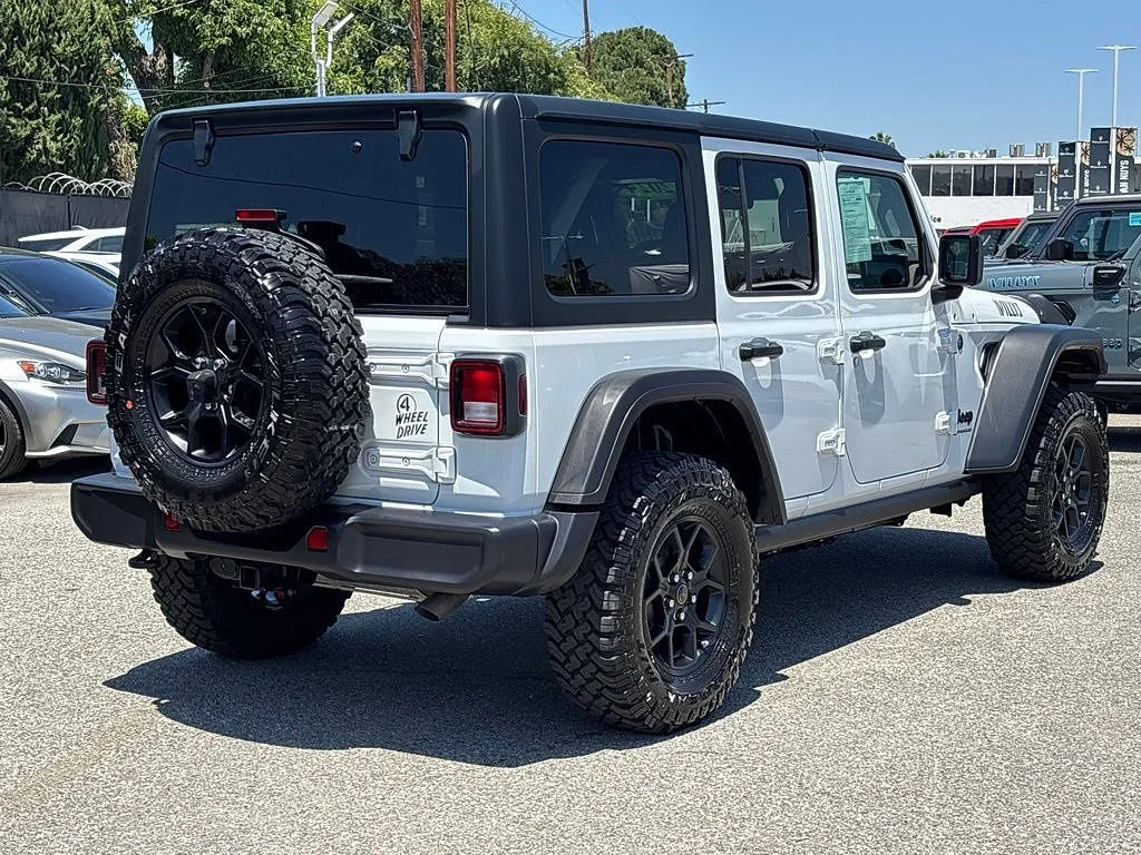 Used 2024 Bright White Clearcoat Jeep Willys image 3