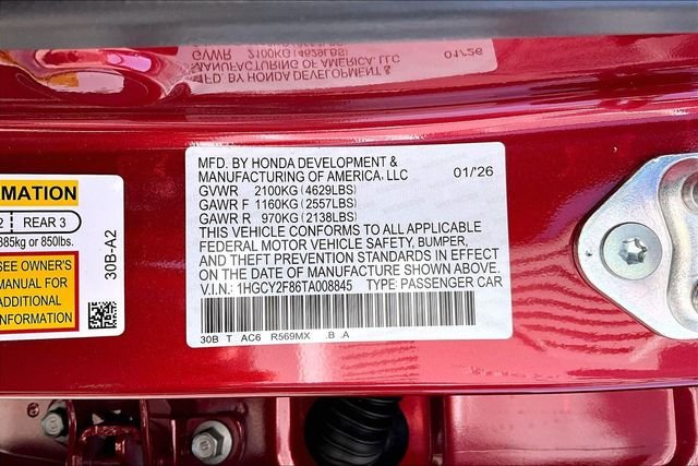 New 2026 Honda Accord Hybrid Touring 4D Sedan