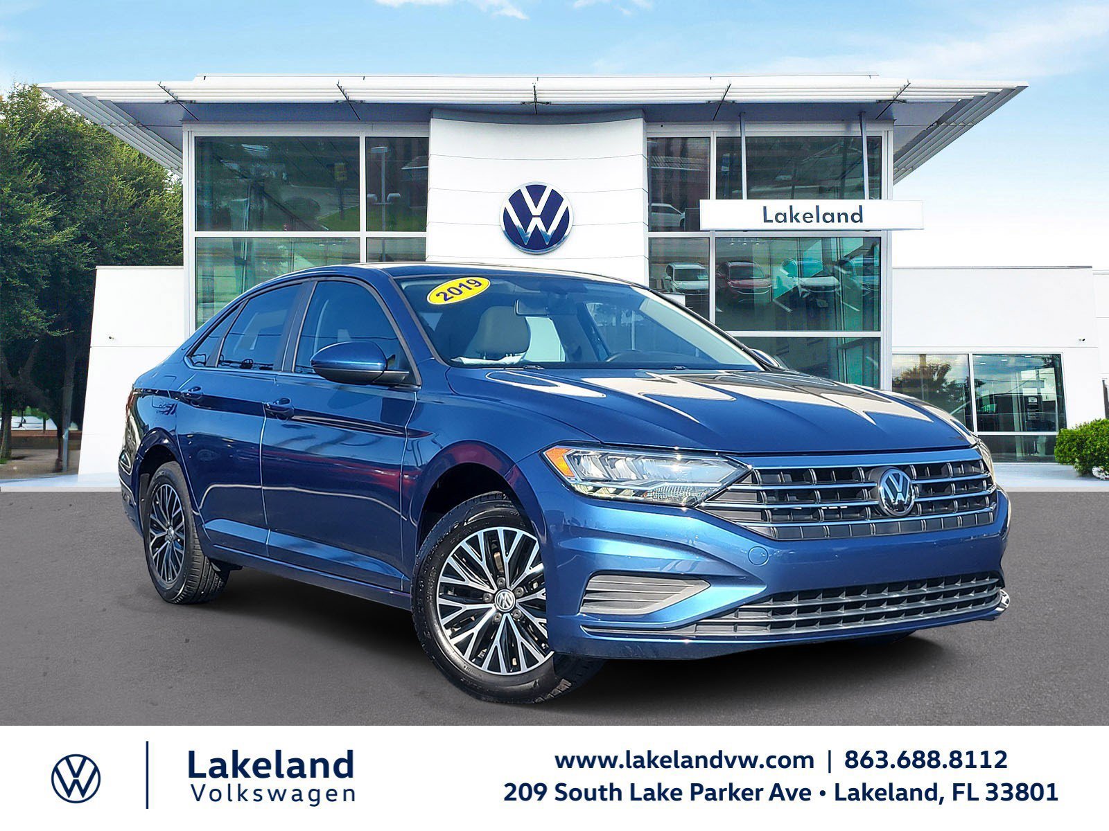 Used 2019 Blue Volkswagen 1.4T S image 1