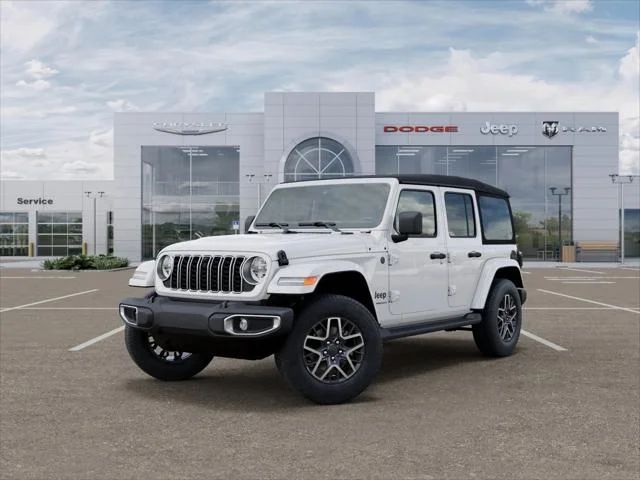 New 2026 Bright White Clear-Coat Exterior Paint Jeep Sahara image 28