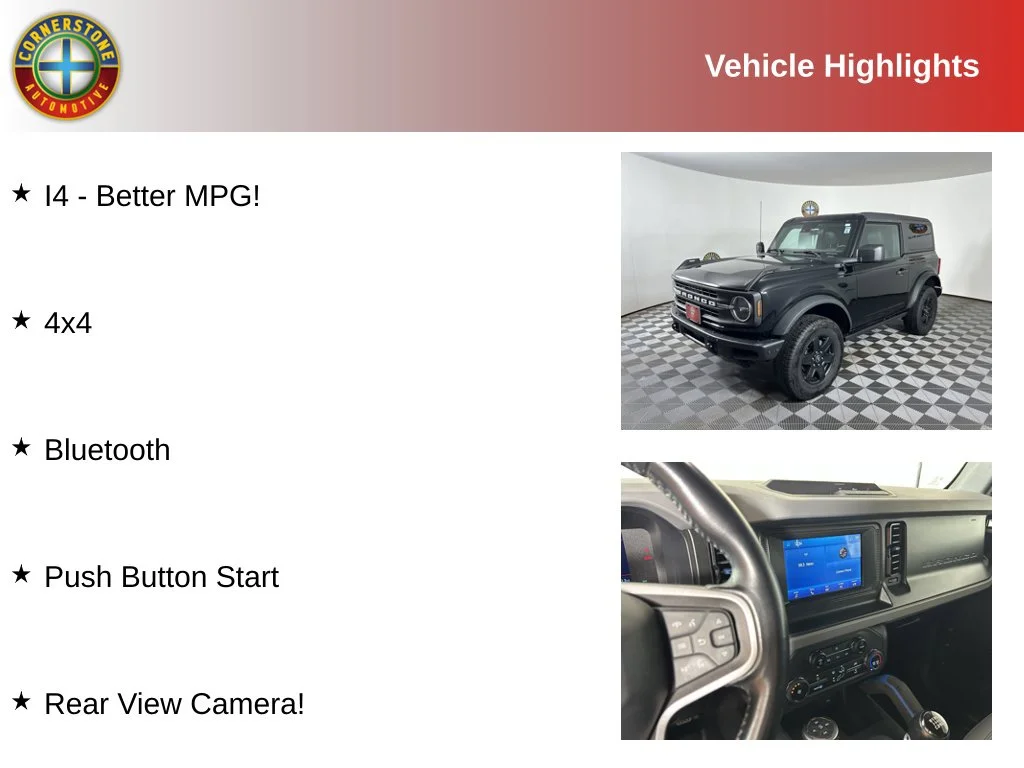 Certified 2021 Ford Bronco Black Diamond with VIN 1FMDE5CH0MLA81325 for sale in Elk River, Minnesota