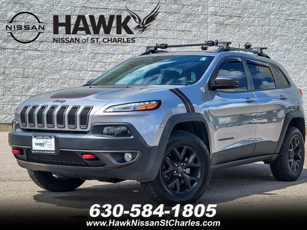 Used 2017 Billet Silver Metallic Clearcoat Jeep Trailhawk L Plus image 1