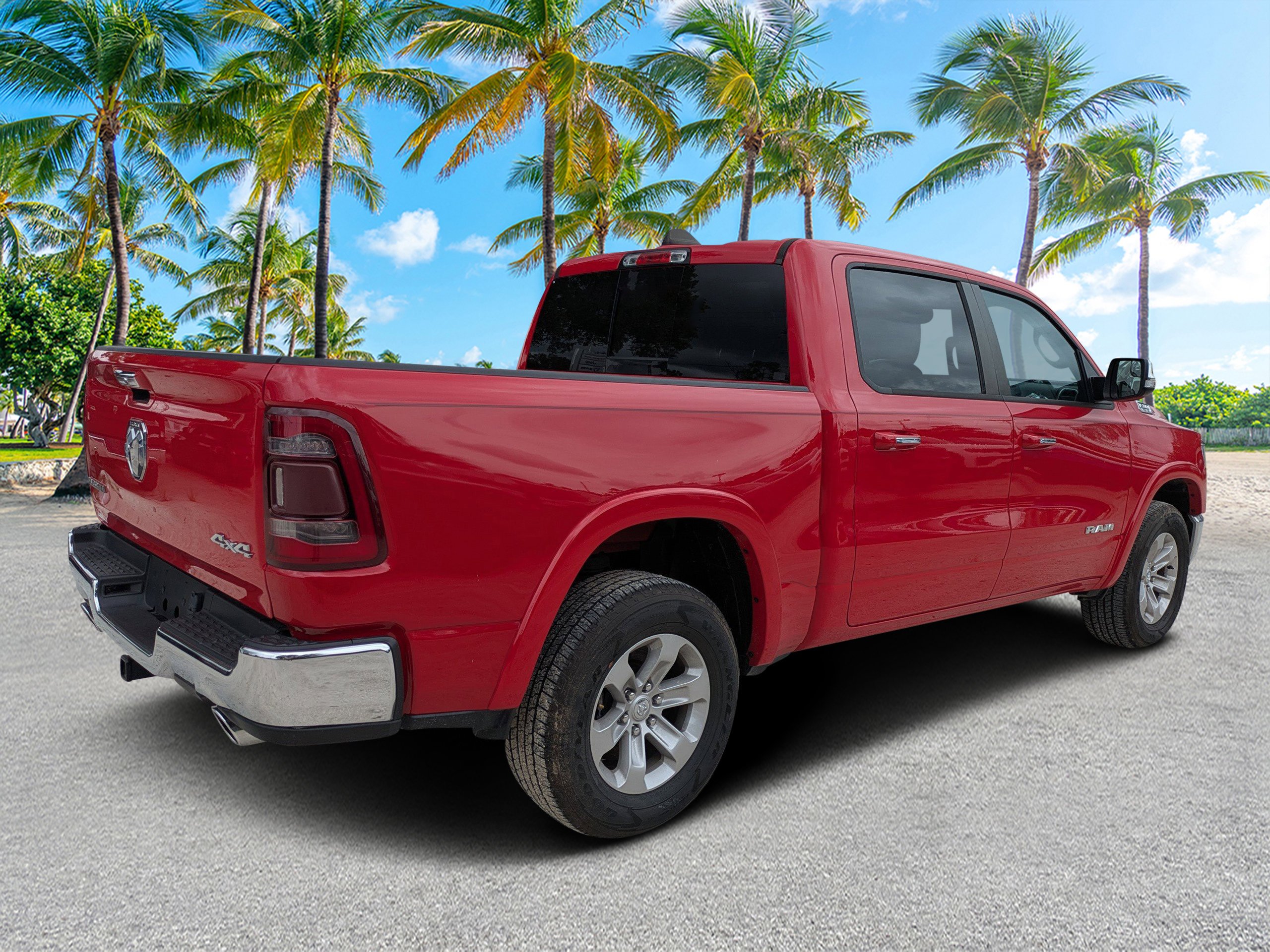 Used 2022 Flame Red Clearcoat Ram Laramie image 4