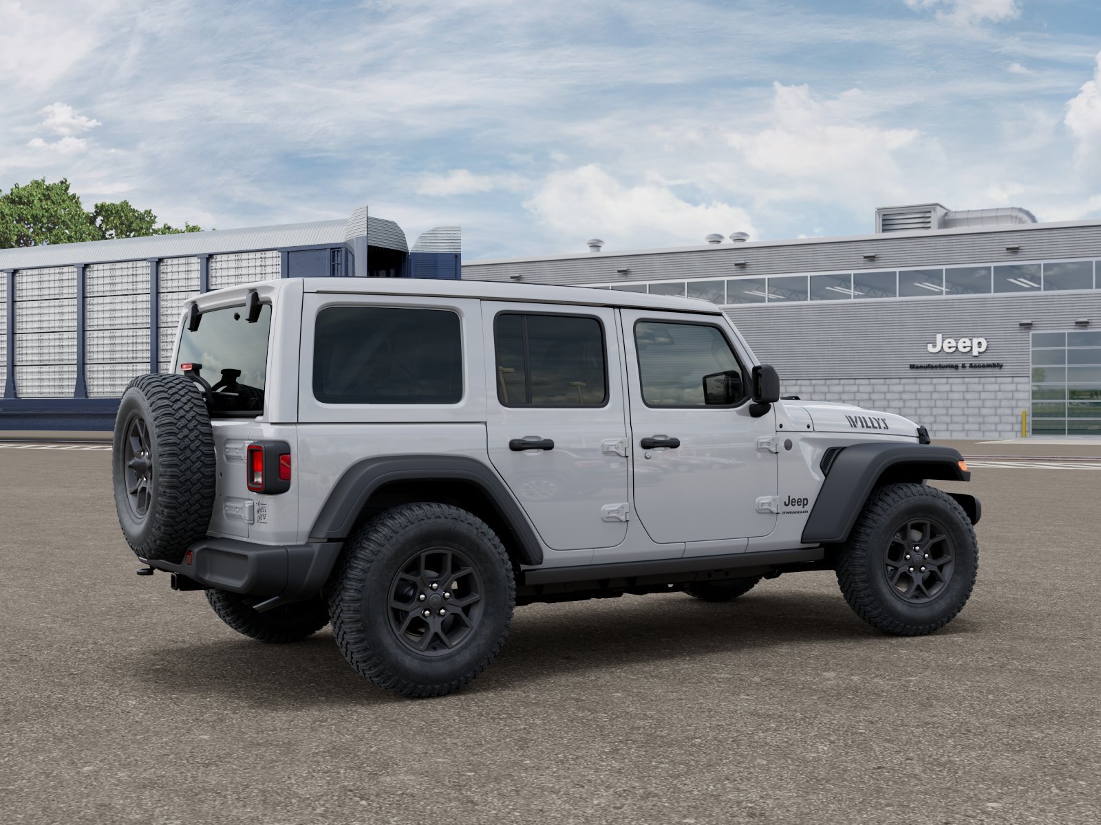 New 2026 Bright White Clear-Coat Exterior Paint Jeep Willys image 2