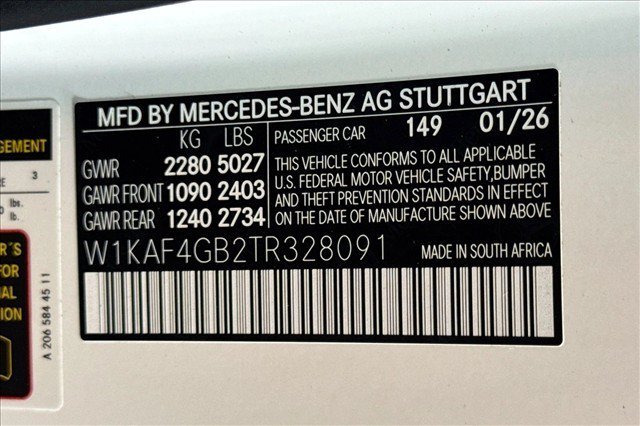 New 2026 Polar White Mercedes-Benz C 300 image 60