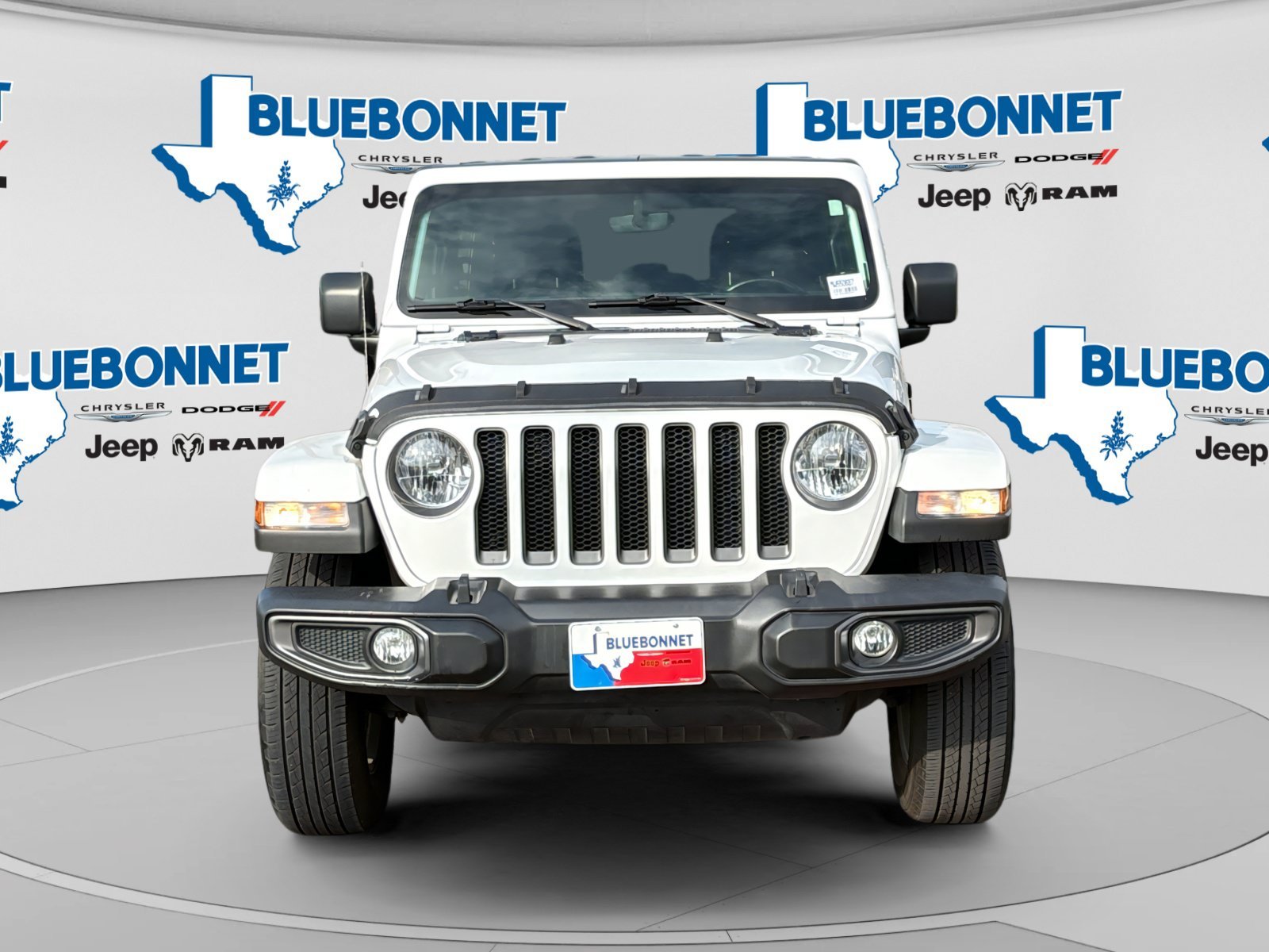 Certified Used 2021 Bright White Clearcoat Jeep Unlimited 80th Anniversary image 2
