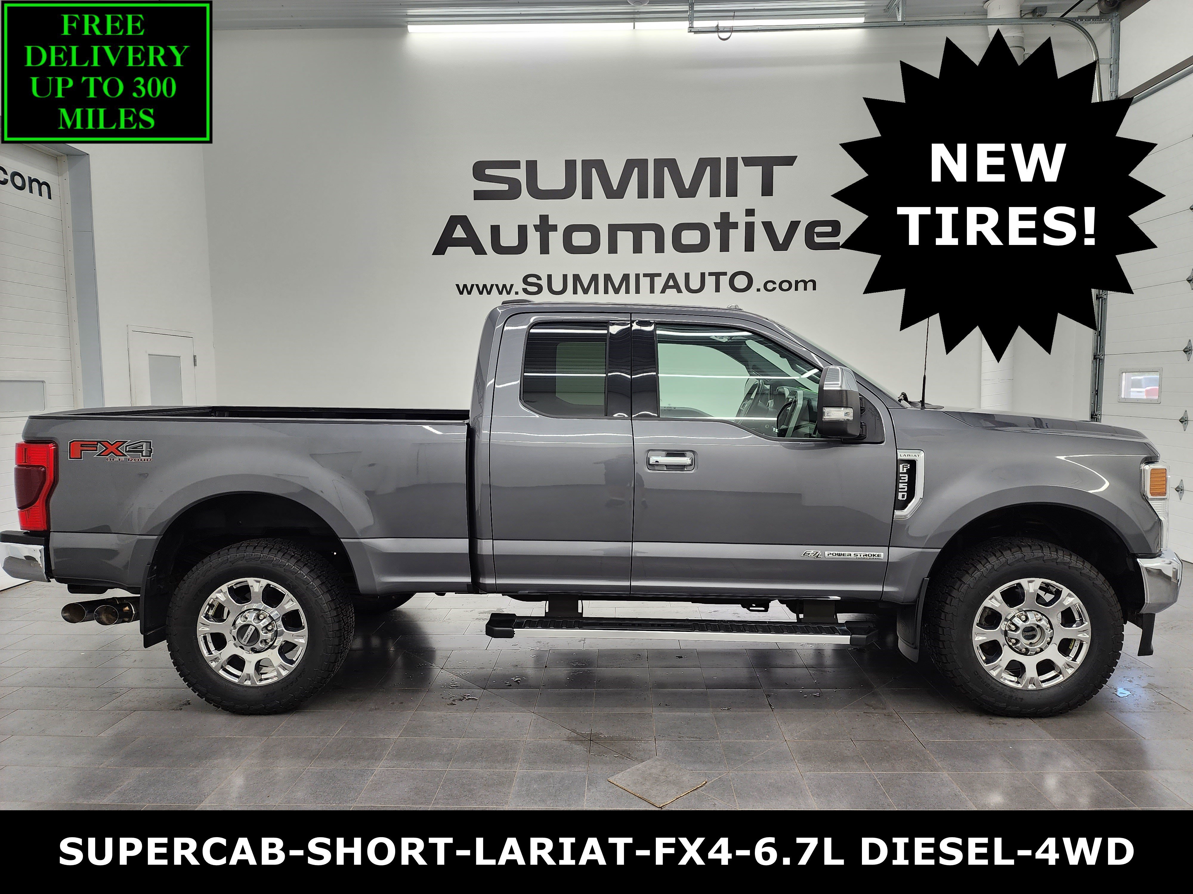 Used 2022 Carbonized Gray Metallic Ford 4x4 SuperCab Lariat w/FX4: SUPERCAB-SHORTBOX-SRW-6.7L DIESEL-NAV-FX4-HEAT/COOL SEATS-NEW TIRES image 1