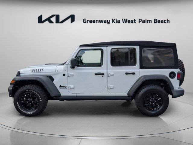Used 2021 White Jeep Unlimited Willys image 4
