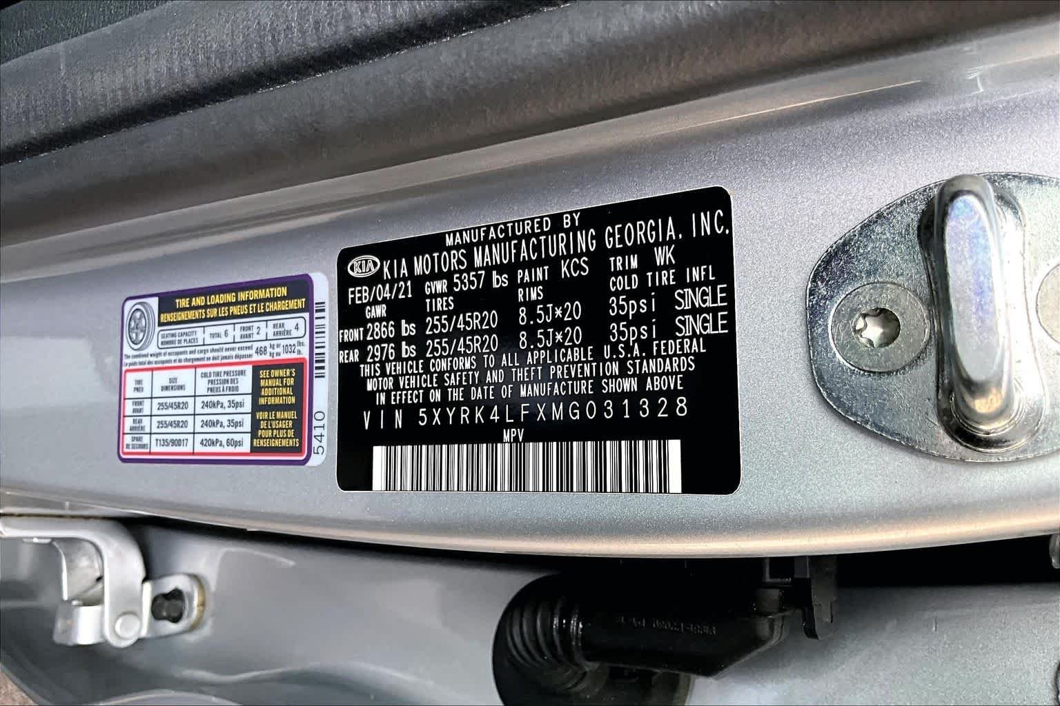 Used 2021 Sparkling Silver Kia SX image 34