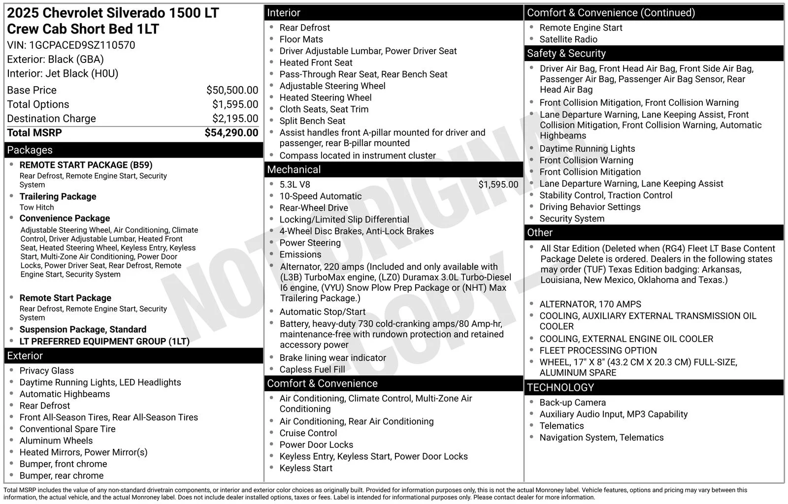Used 2025 Black Chevrolet LT image 2