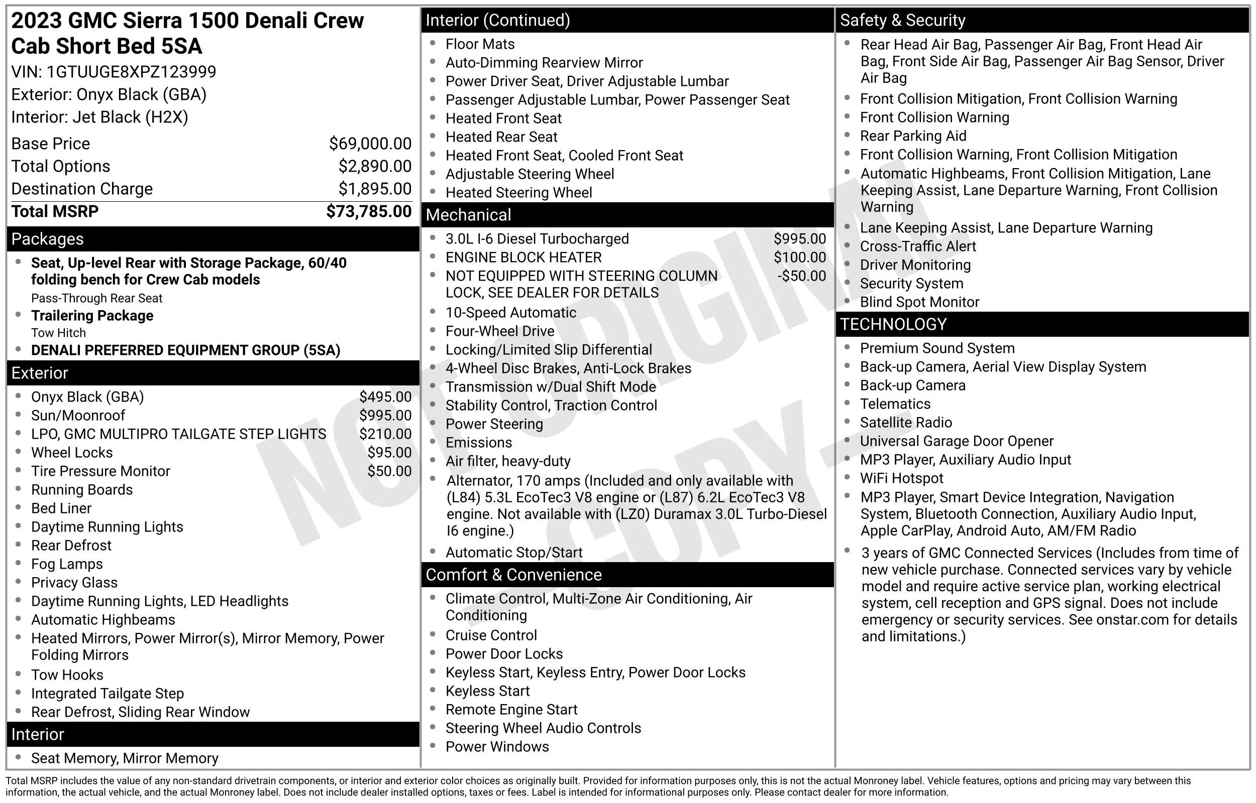 Used 2023 Onyx Black GMC Denali image 47