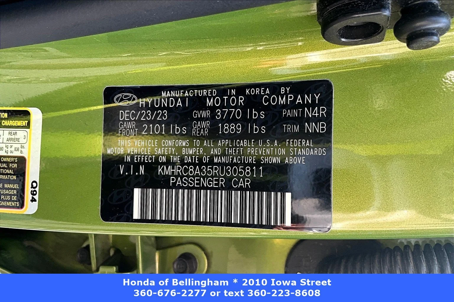 Used 2024 Green Apple Hyundai SEL image 16