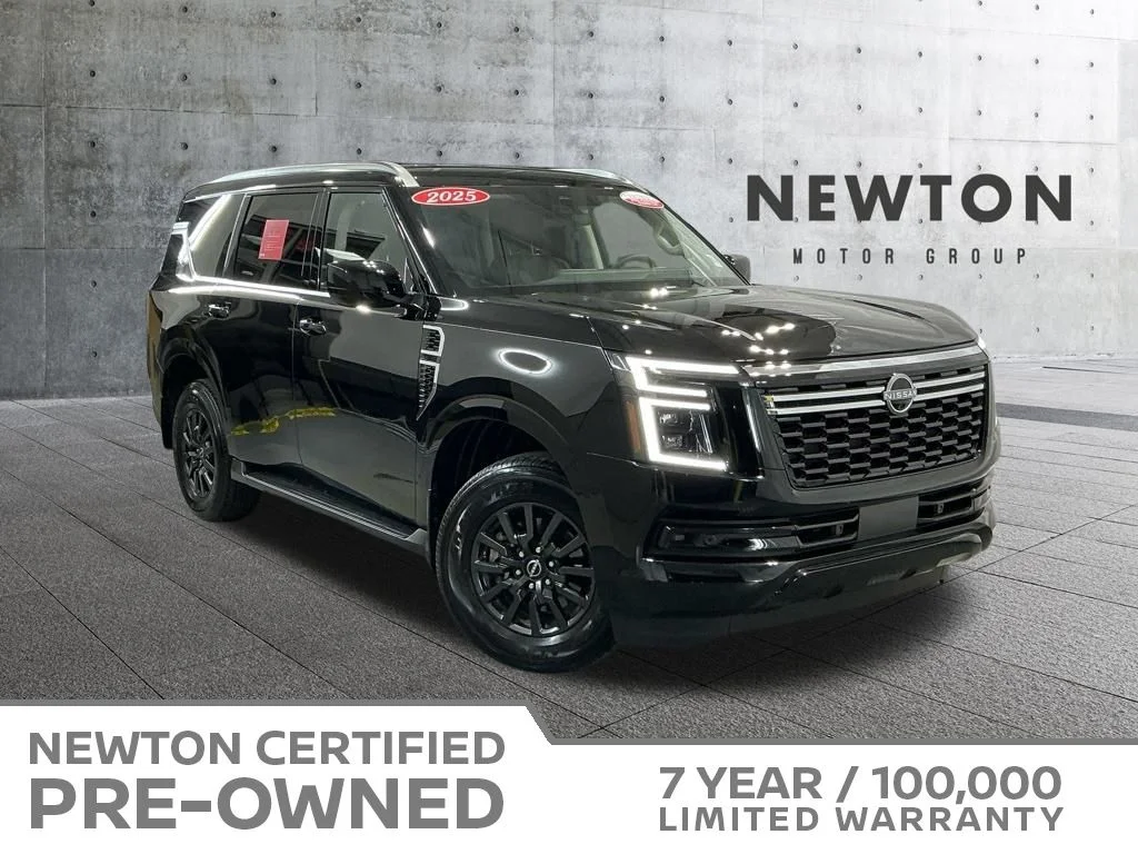 Certified Used 2025 Super Black Nissan SV image 1