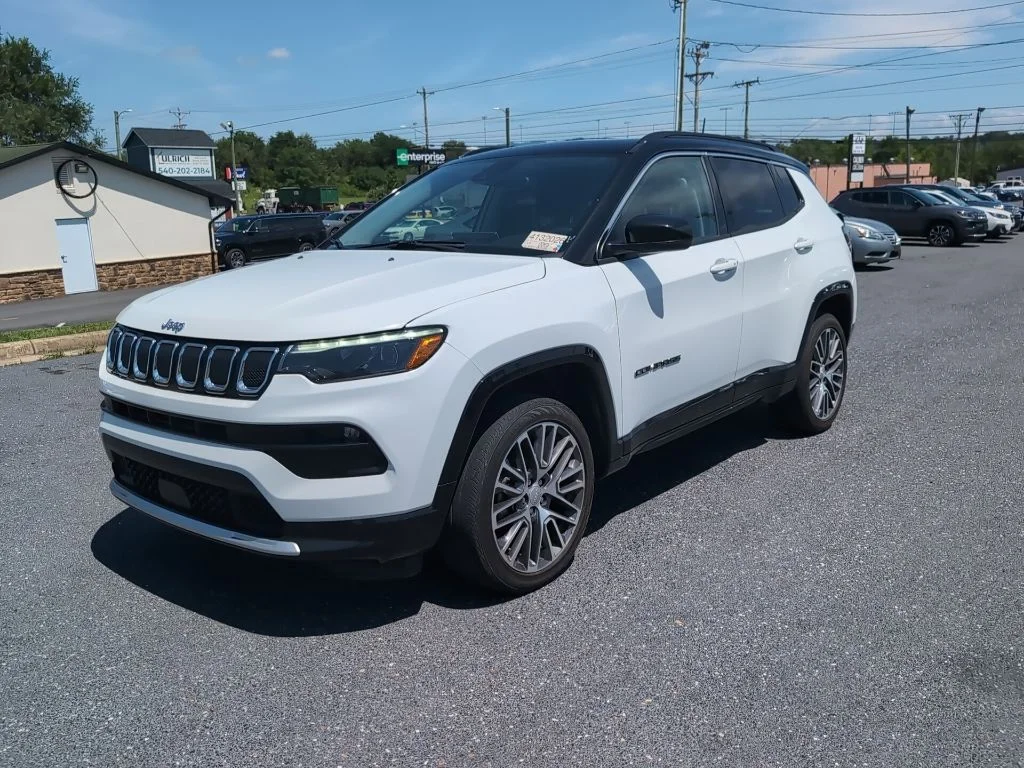Certified Used 2022 White Jeep Limited image 1