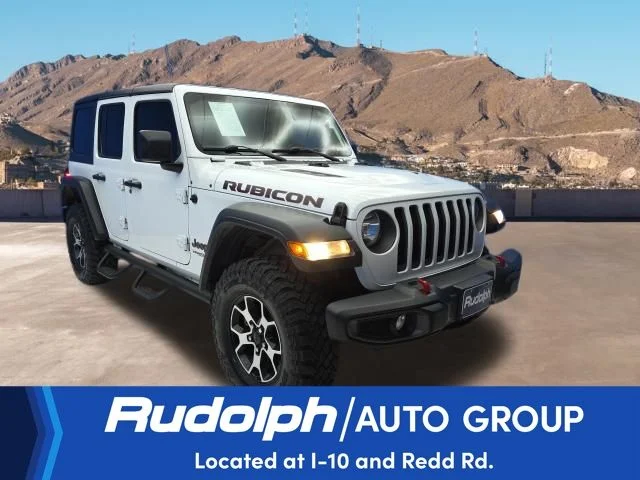 Used 2021 Bright White Clearcoat Jeep Unlimited Rubicon image 7