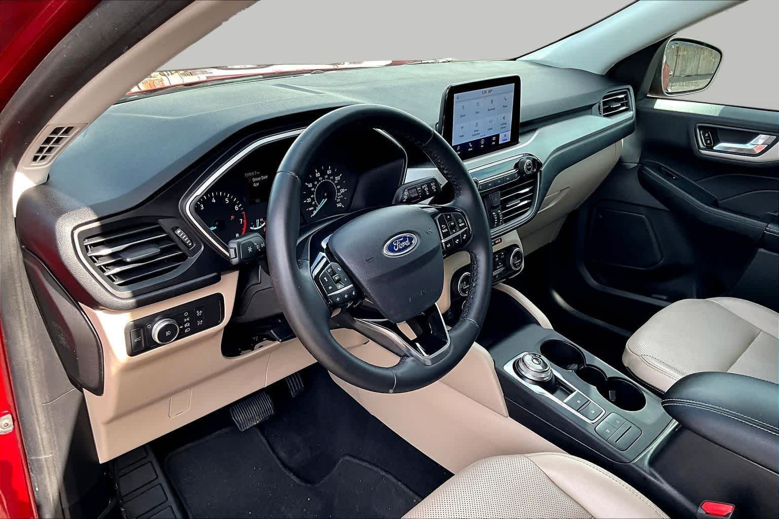 Used 2021 Rapid Red Metallic Tinted Clearcoat Ford SEL image 18