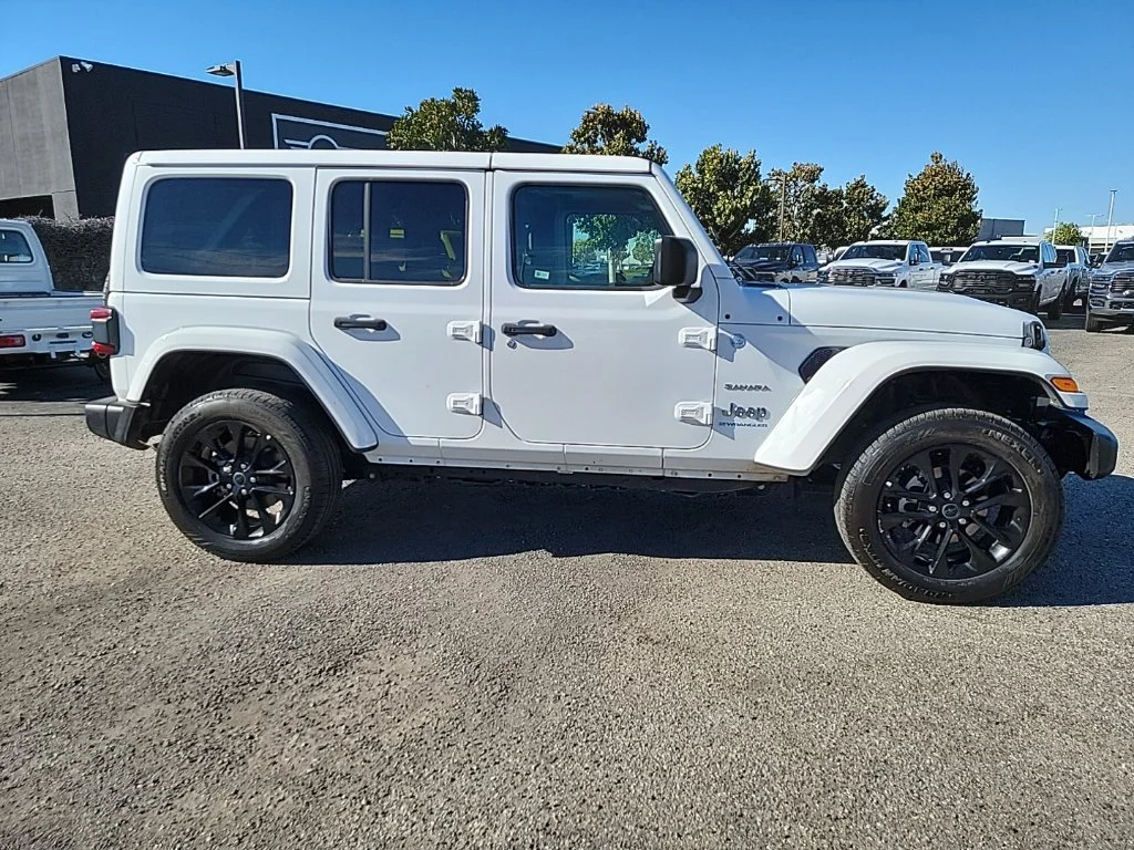 Used 2024 White Jeep Sahara 4xe image 4