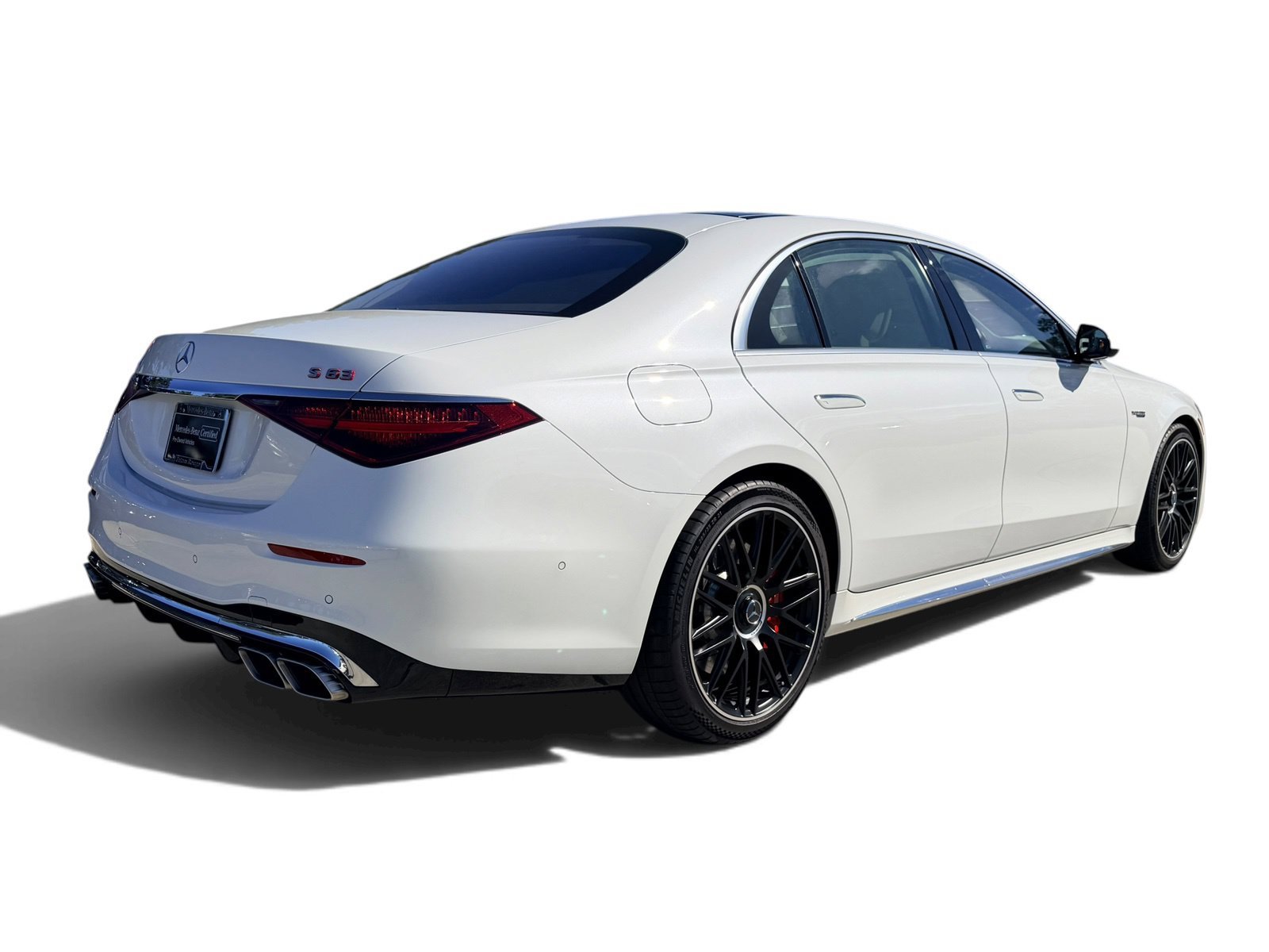 Certified Used 2025 MANUFAKTUR Moonlight White Metallic Mercedes-Benz S 63 E AMG® image 17