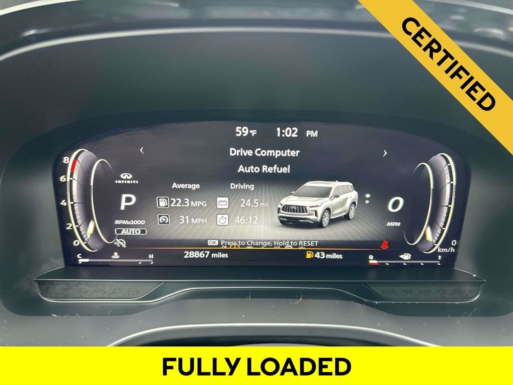 Certified Used 2023 Silver INFINITI LUXE image 25