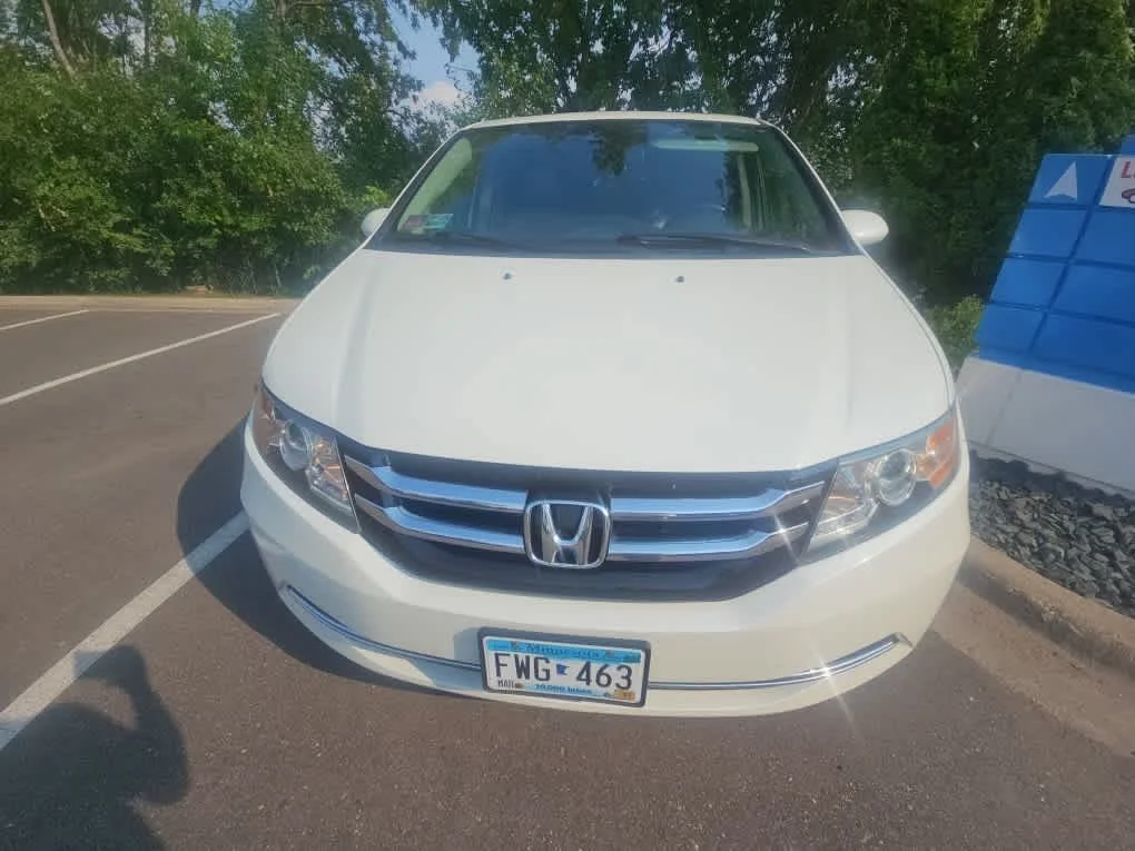 Used 2015 Honda Odyssey EX-L with VIN 5FNRL5H62FB041700 for sale in Hopkins, Minnesota