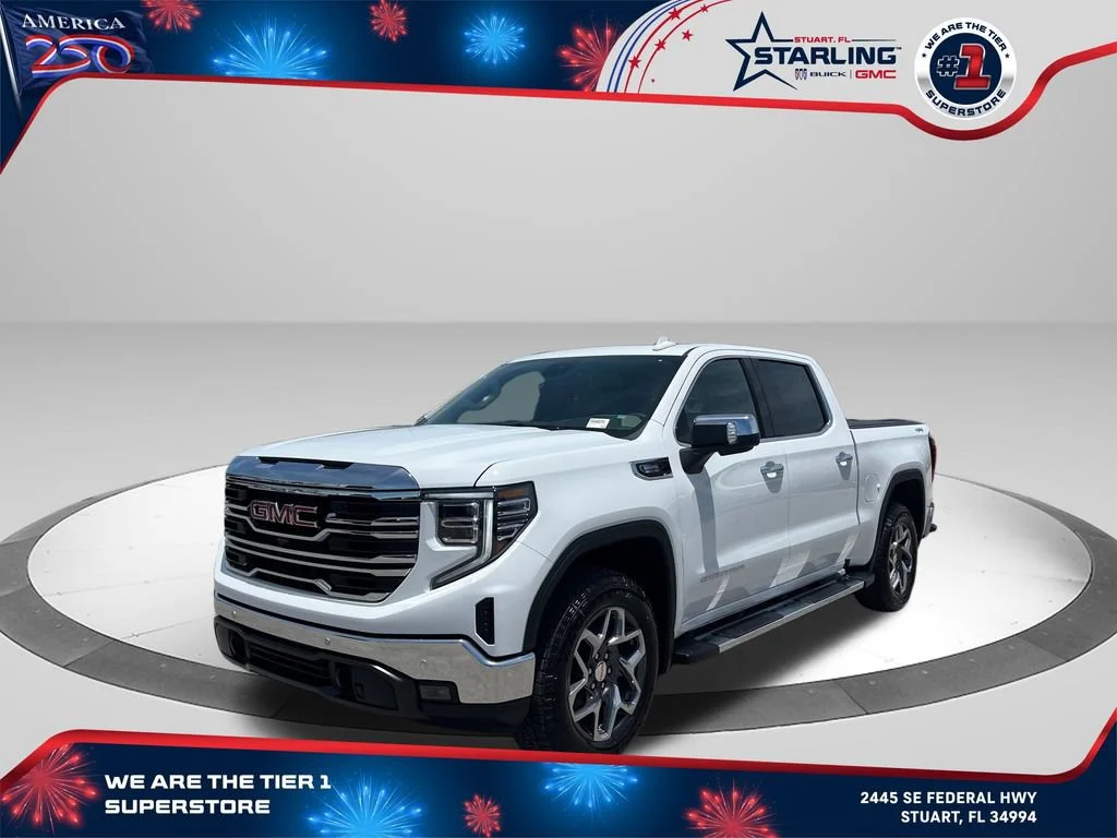 New 2026 Summit White GMC SLT image 1