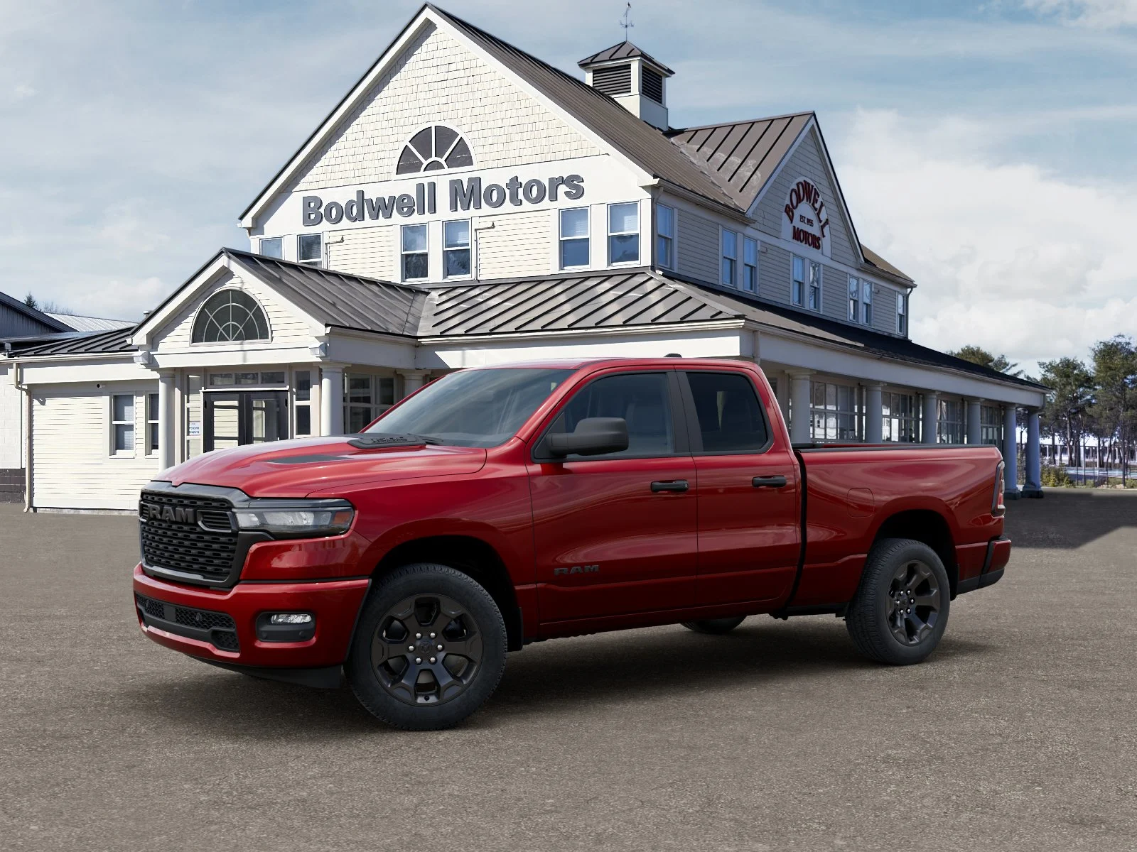 New 2026 Molten Red Pearlcoat RAM Express Quad Cab 4x4 6
